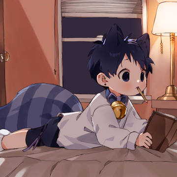 Cozy study night! :3