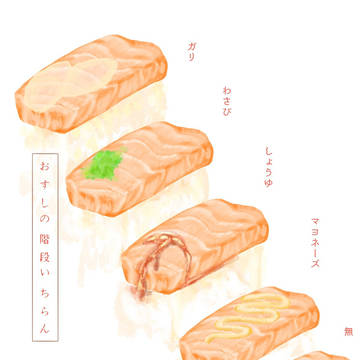 お寿司の階段の~ぼる~…