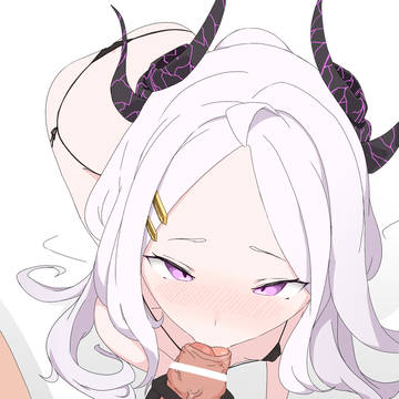 空崎ヒナちゃんに包茎ちんちん皮フェラできれいにしてもらう