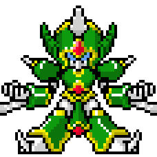 【ドット絵】カマキリ型メダロット アルティス