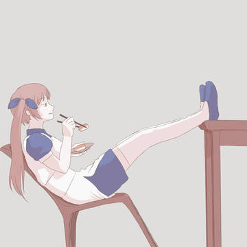 お行儀が悪いリオちゃん