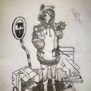 明日方舟立绘临摹