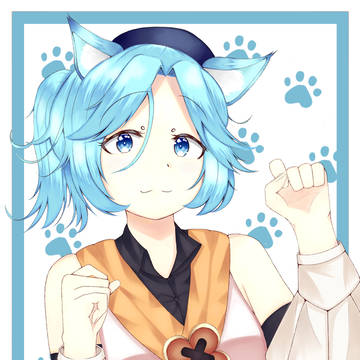 Foxgirl cosplays as Diona