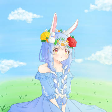 ワンピースぺこらちゃん🌸🐰👗