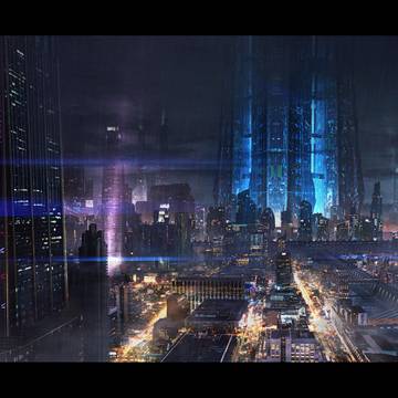 Orbital port city