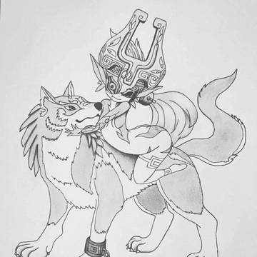 Midna and Wolf Link