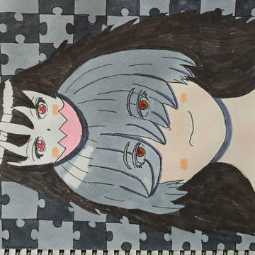 首だけデュラハンと目隠れ少年