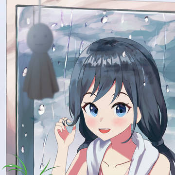 雨がやんだね~