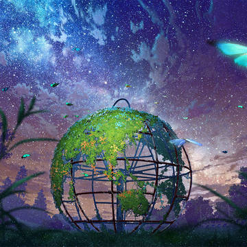 緑の地球儀