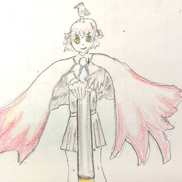 最初に描いたしぐれうい先生の絵です