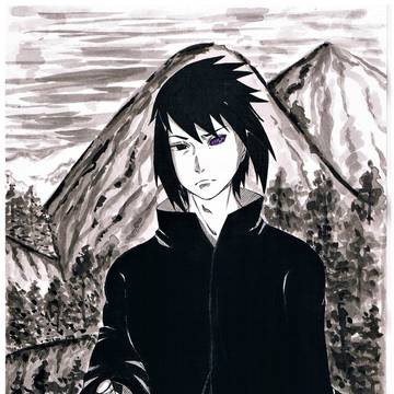Sasuke Ink Fanart