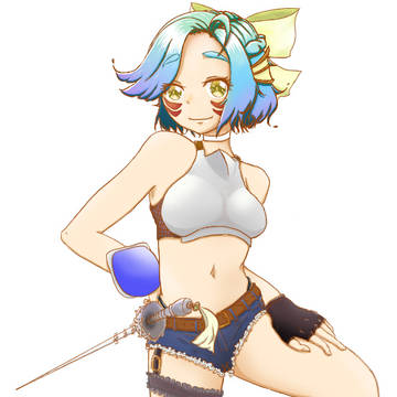 TRPGキャラ立ち絵　オーロラ