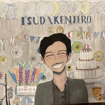 津田健次郎生誕イラスト