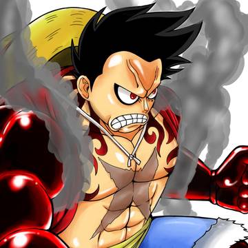 fanart de luffy gear 4