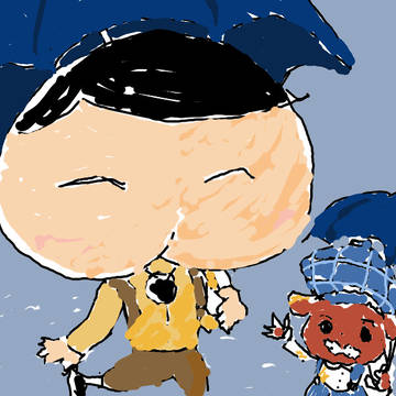 おしり　傘