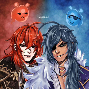 Genshin Impact: Kaeya and Diluc