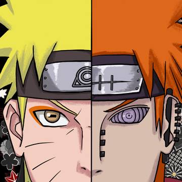 鸣人和佩恩Naruto