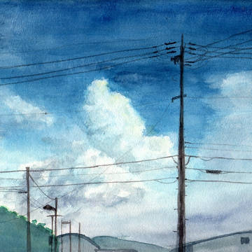 空と電柱