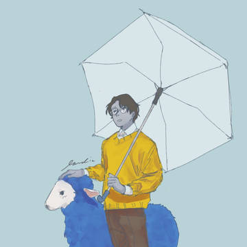out in the rain