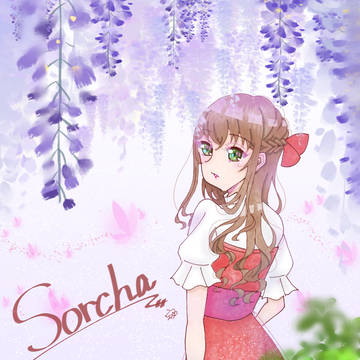 藤の中の薔薇