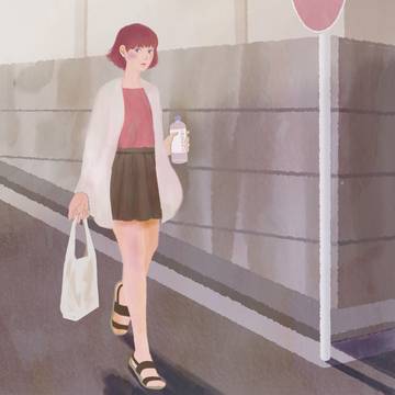 朝の散歩