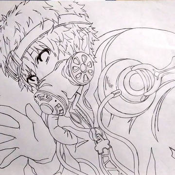 モノクロ少年「やぁ」
