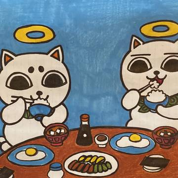 ねこぢる模写。