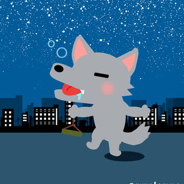 にほんしゅおおかみ【晩酌部スタンプ】LINEスタンプ