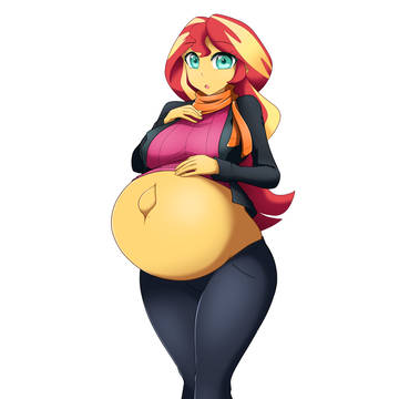 PREGNANT SUNSET SHIMMER 1[COMM.]