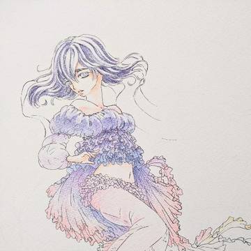 途中経過:テーマ「くらげの女の子」