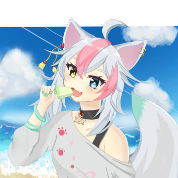 白音あらくちゃん描いてみた🐾