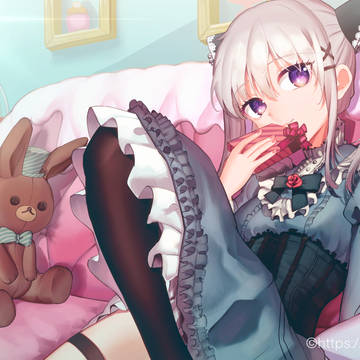 Vtuber「鈕宮詩あいは」バレンタインイラスト