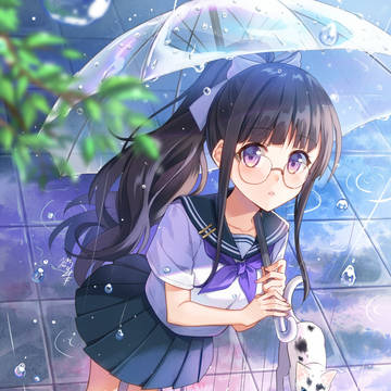 水面に映る空