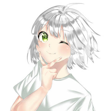 白髪の女の子