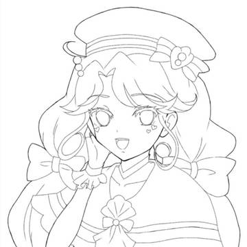 キュアコーラル(線画ver.)
