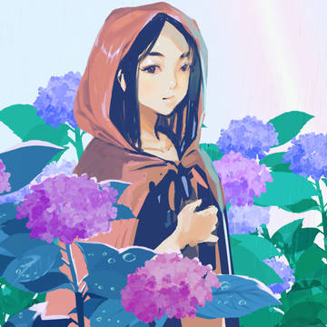Procreateで紫陽花が描けるブラシ