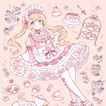 薔薇香るアフタヌーンティー