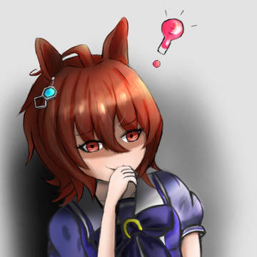 何かを思いついて怪しげな笑みを浮かべるアグネスタキオンさん...