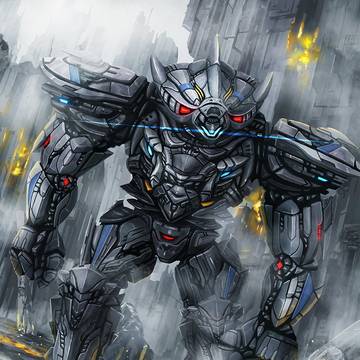 交戦中ロボ