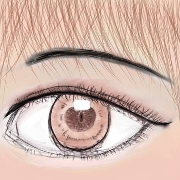 人物が描けない素人の右目
