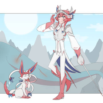 Feminine pkmn as male gijinka 1
