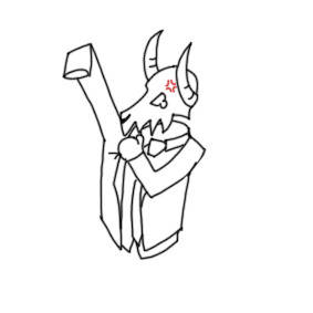 Tabi wears a suit