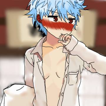 裸ワイシャツ坂田くん
