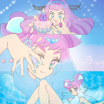 キュアラメール変身シーン