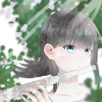 創作女の子。