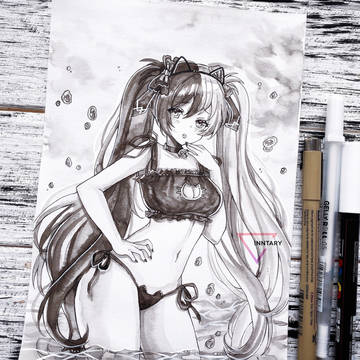 ペン画 commission