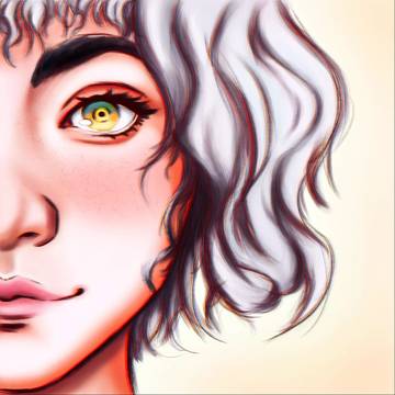 White hair 🤍
