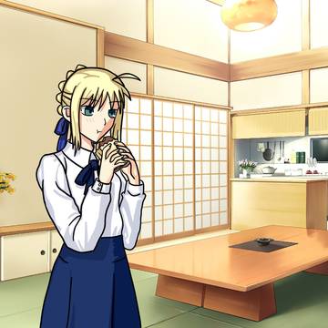 saber eating burger