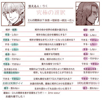 オルシュファンと光の戦士の関係図