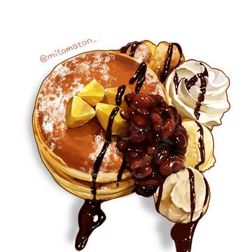 栗のパンケーキ